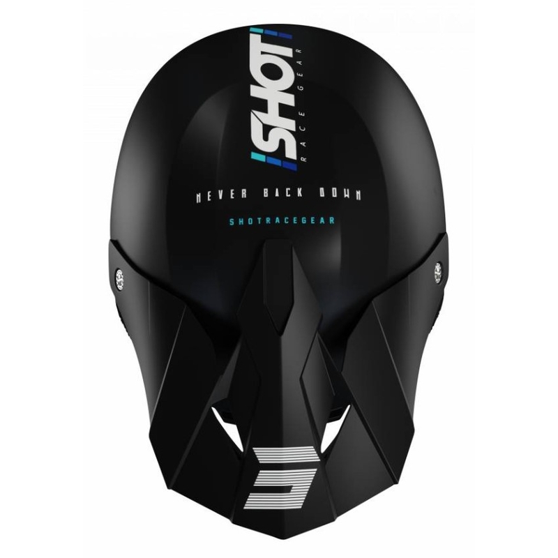 Motocross-Helm Shot Furious Story schwarz-blau