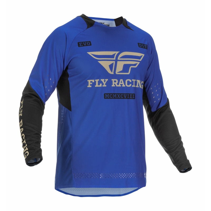 Motocross-Trikot FLY Racing Evolution DST 2022 blau-schwarz