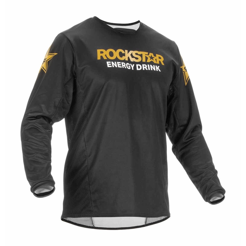 Motocross Trikot FLY Racing Kinetic Rockstar 2022 schwarz