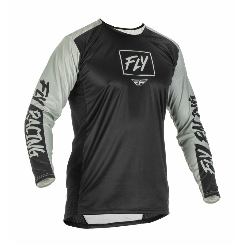 Motocross-Trikot FLY Racing Lite 2022 grau-schwarz