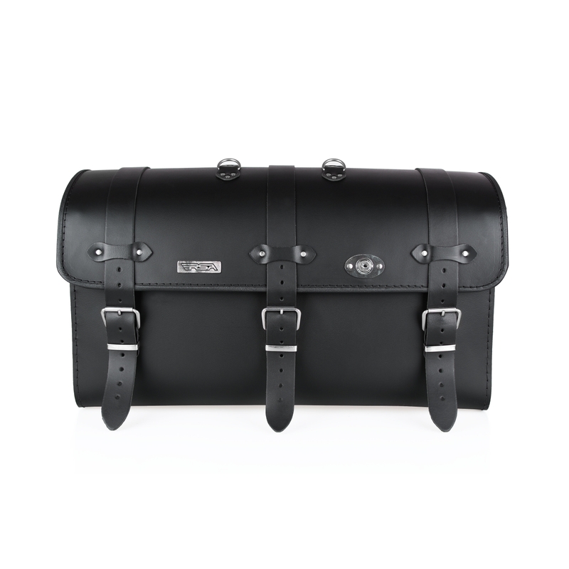 Chopper RSA-18A Motorradkoffer aus Leder mit Schloss