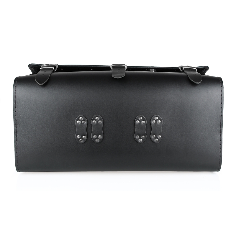 Chopper RSA-18A Motorradkoffer aus Leder mit Schloss