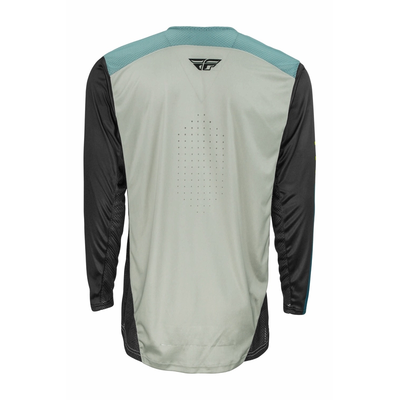 Motocross-Trikot FLY Racing Lite 2022 grau-türkis hi-vis Ausverkauf