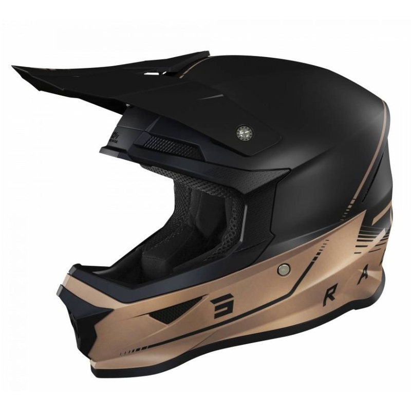 Motocross Helm Shot Furious Raw 3.0 schwarz-bronze