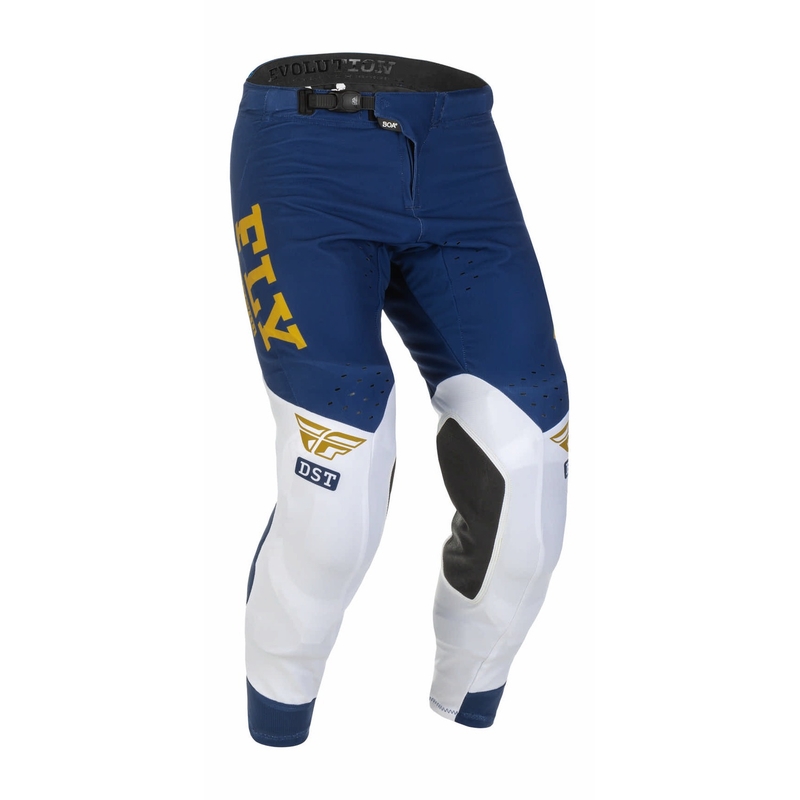 Motocross-Hose FLY Racing Evolution DST 2022 blau-weiß-gold