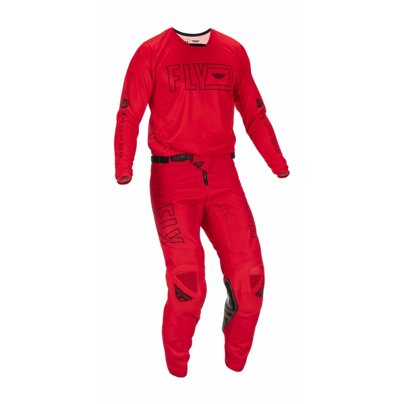 Motocross-Hose FLY Racing Kinetic Fuel 2022 schwarz und rot
