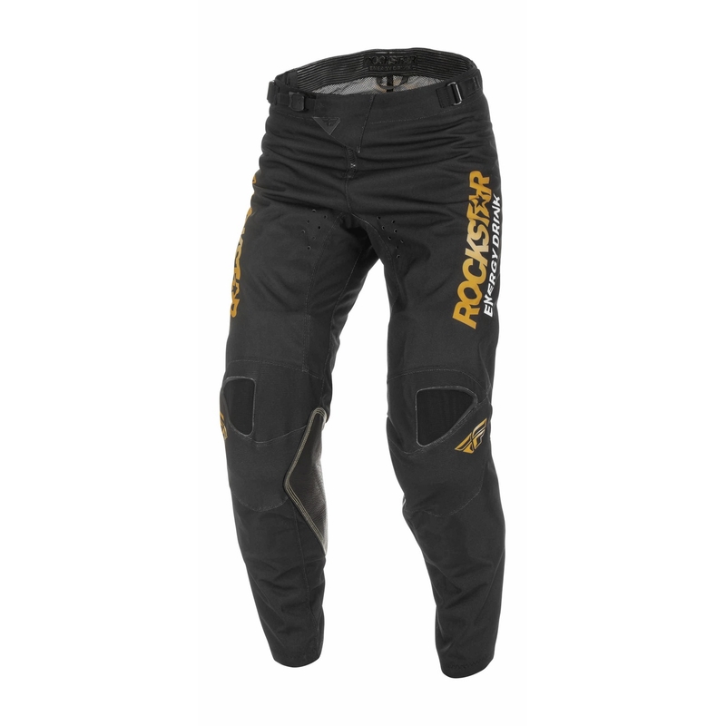 Motocross-Hose FLY Racing Kinetic Rockstar 2022 gold-schwarz Ausverkauf