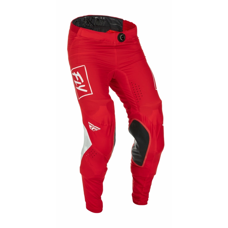 Motocross-Hose FLY Racing Lite 2022 weiß-rot