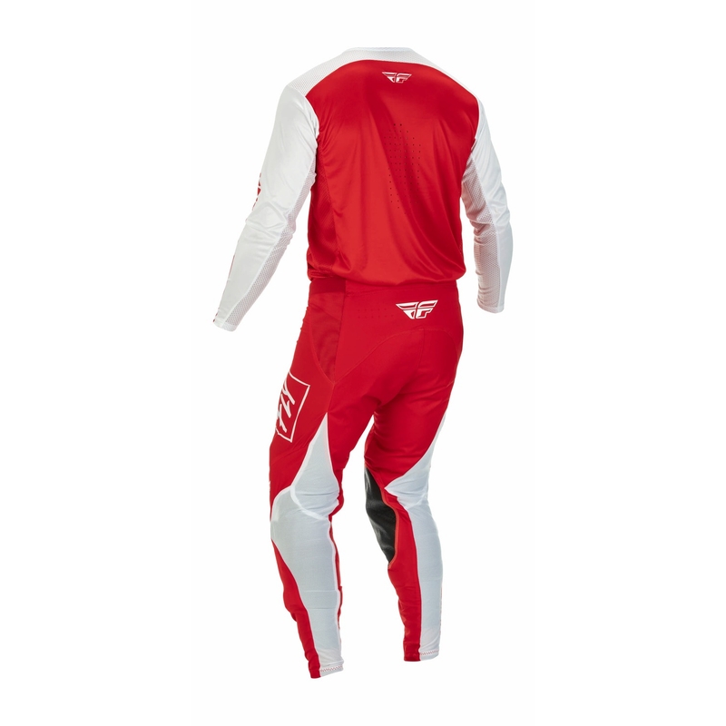Motocross-Hose FLY Racing Lite 2022 weiß-rot