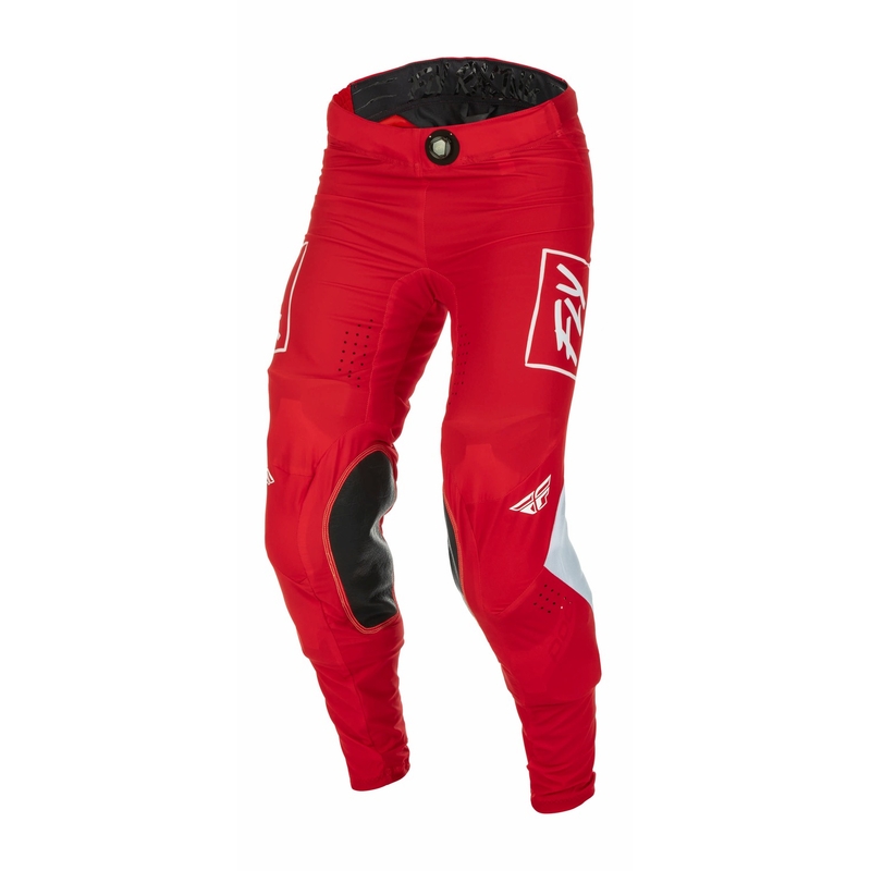 Motocross-Hose FLY Racing Lite 2022 weiß-rot