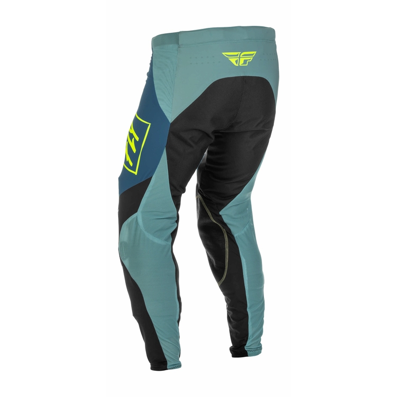 Motocross-Hose FLY Racing Lite 2022 grau-türkis hi-vis