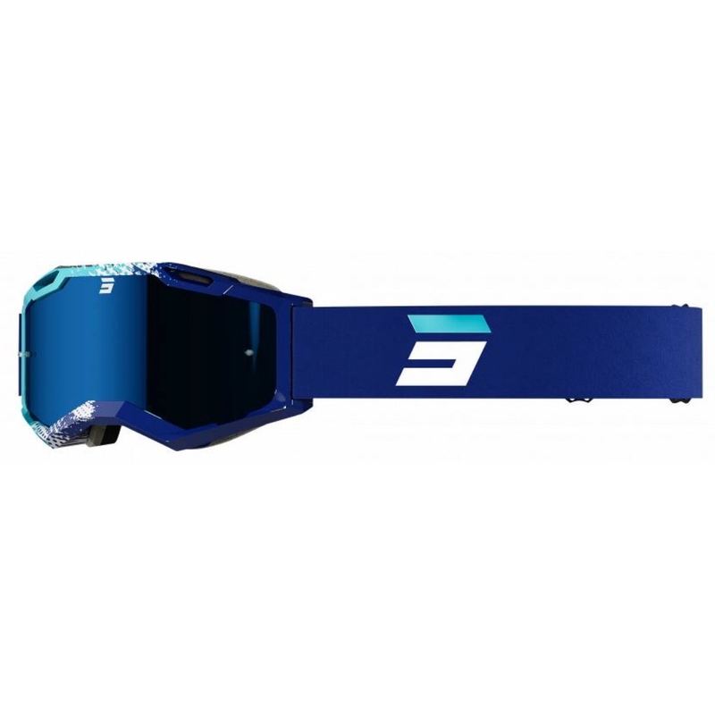 Motocross-Schutzbrille Shot Iris 2.0 Fusion blau Ausverkauf