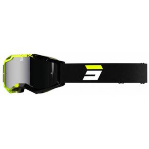 Motocross-Schutzbrille Shot Iris 2.0 Fusion schwarz-fluo gelb