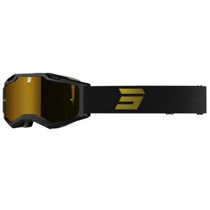 Motocross-Schutzbrille Shot Iris 2.0 Tech schwarz-gold