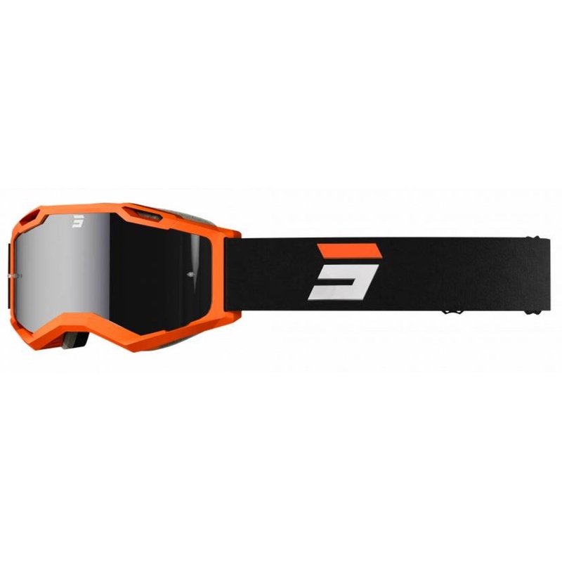 Motocross-Schutzbrille Shot Iris 2.0 Tech schwarz-orange