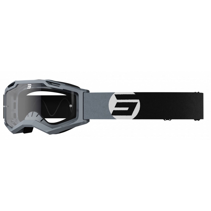 Motocross-Schutzbrille Shot Assault 2.0 Astro schwarz-grau