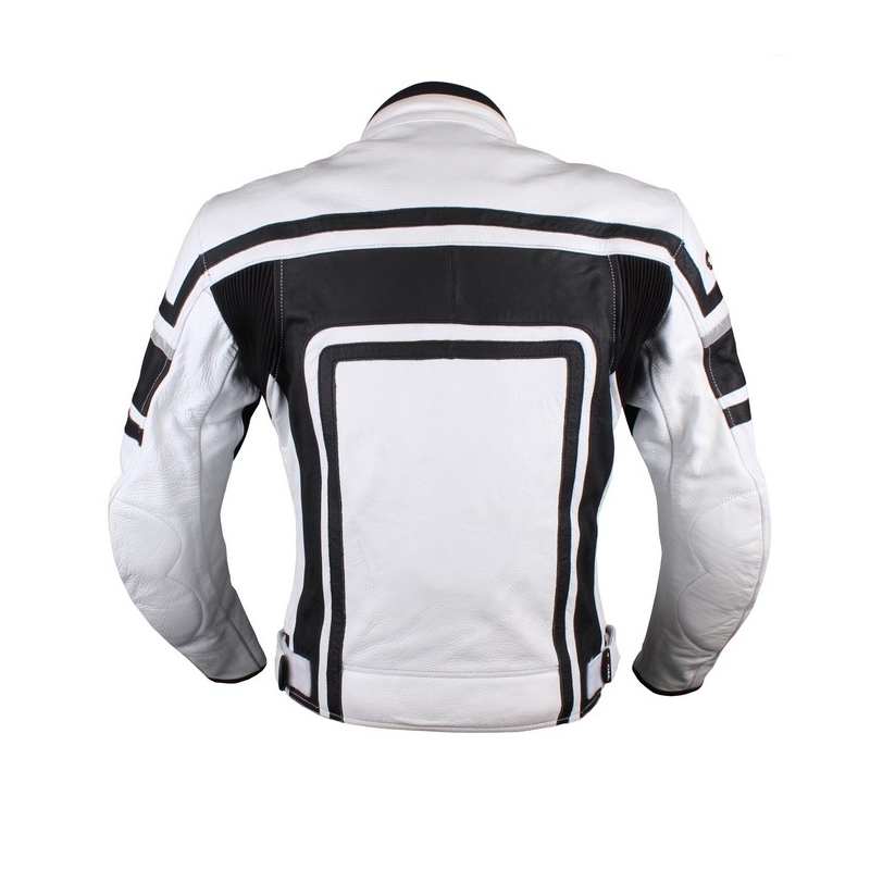 Motorradjacke Tschul 840 Flag weiß-schwarz Ausverkauf