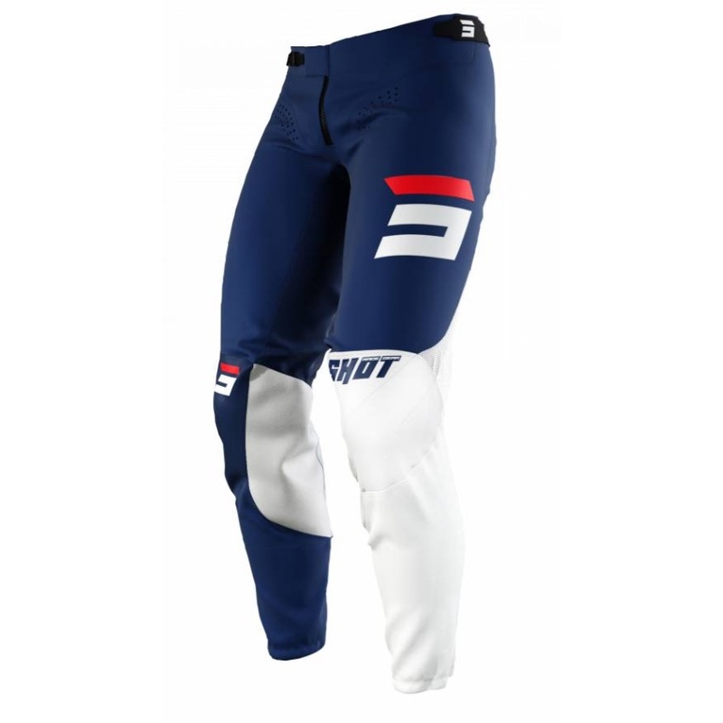 Motocross-Hose Shot Aerolite Farbverlauf Blau und Weiß