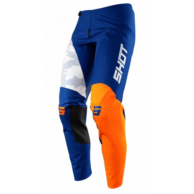 Motocross-Hose Shot Contact Camo Blau-Weiß-Orange Ausverkauf