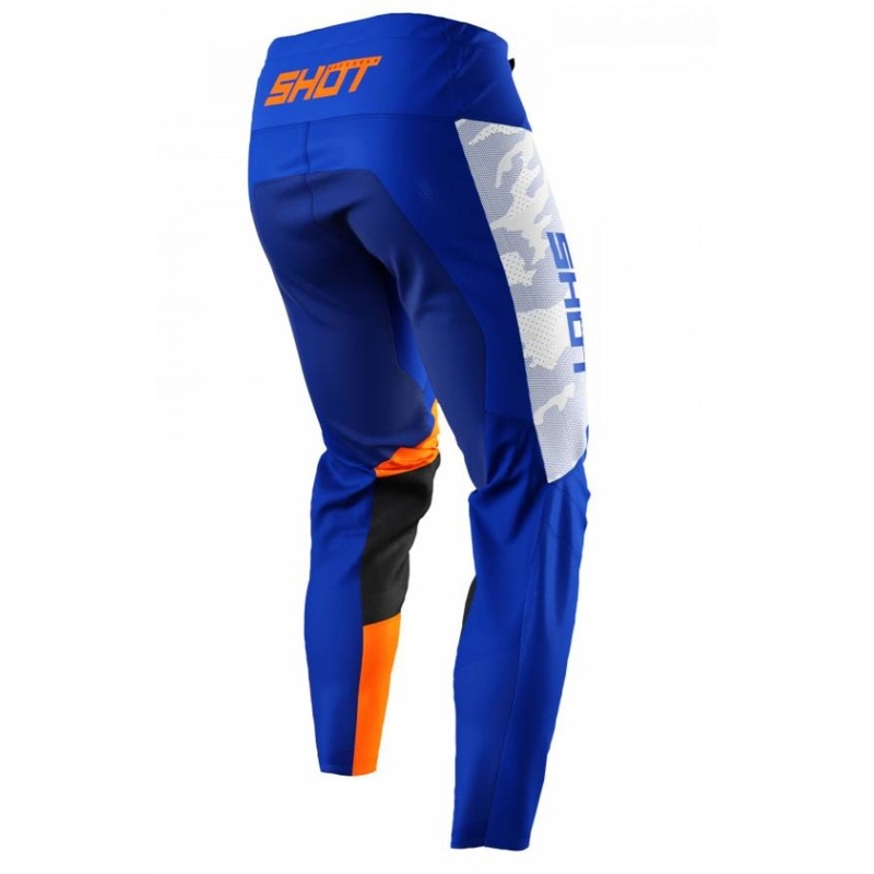 Motocross-Hose Shot Contact Camo Blau-Weiß-Orange Ausverkauf
