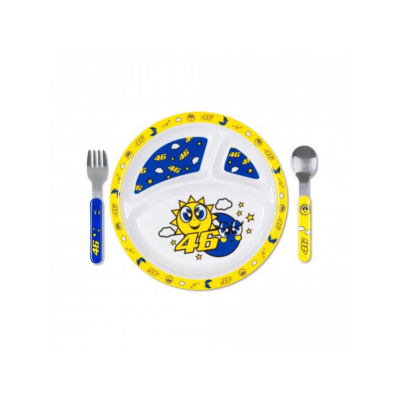 Kinder-Essgeschirr VR46 Valentino Rossi Sonne und Mond