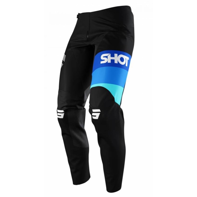 Motocross-Hosen Shot Contact Story schwarz und blau Ausverkauf
