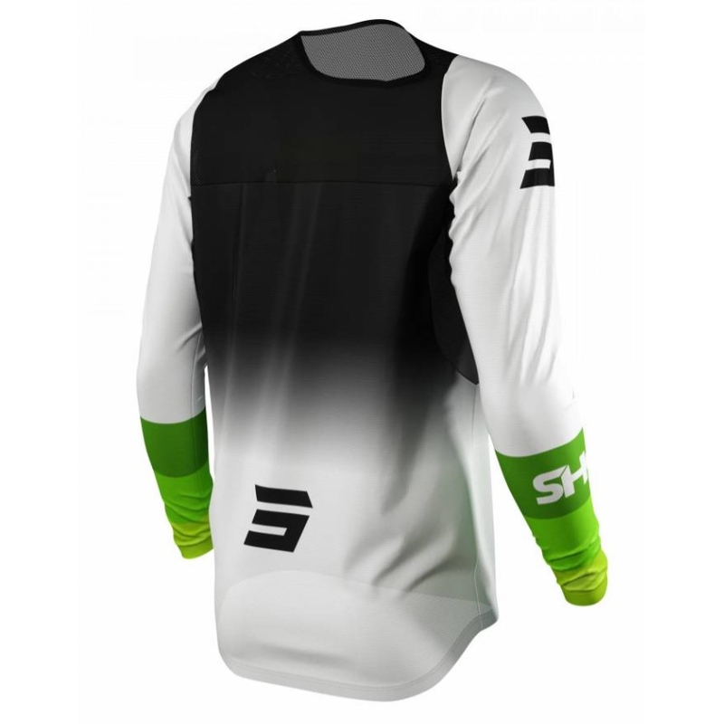 Motocross Trikot Shot Contact Story schwarz-weiß-grün Ausverkauf