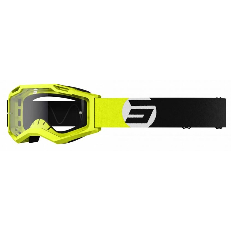 Motocross-Schutzbrille Shot Assault 2.0 Astro schwarz-fluo gelb