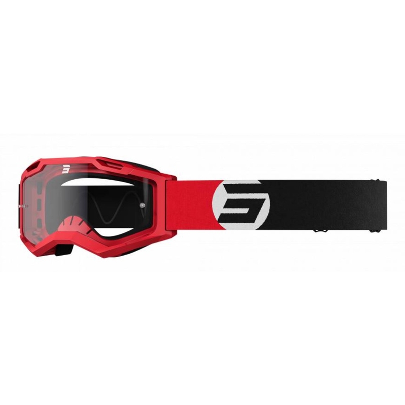 Motocross-Schutzbrille Shot Assault 2.0 Astro schwarz-rot