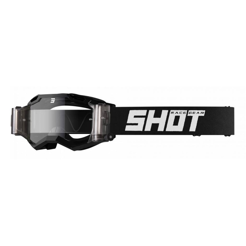 Motocross-Schutzbrille Shot Assault 2.0 Solid Roll-Off schwarz