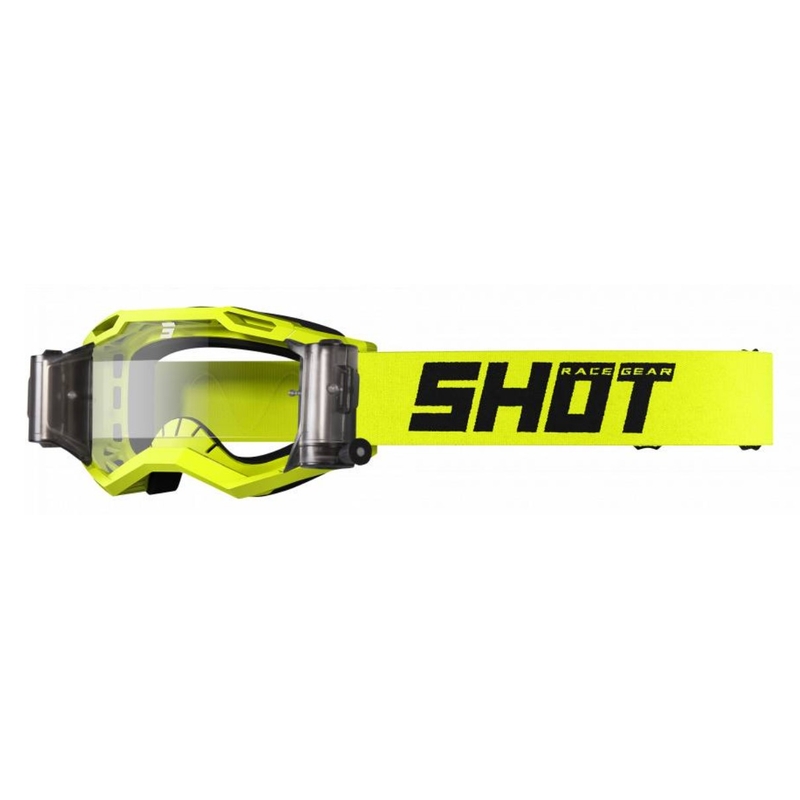 Motocrossbrille Shot Assault 2.0 Solid Roll-Off fluo gelb
