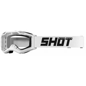 Motocross-Schutzbrille Shot Assault 2.0 Solid weiß