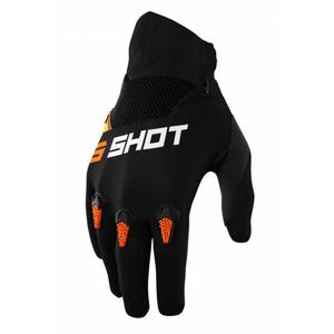 Motocross Handschuhe Shot Devo schwarz-orange Ausverkauf