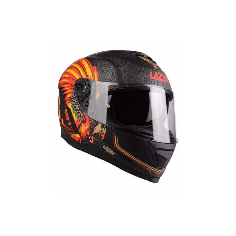 Integral Motorradhelm Lazer Rafale Evo Phoenix schwarz-grau-orange