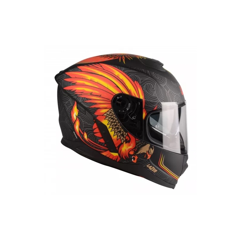 Integral Motorradhelm Lazer Rafale Evo Phoenix schwarz-grau-orange