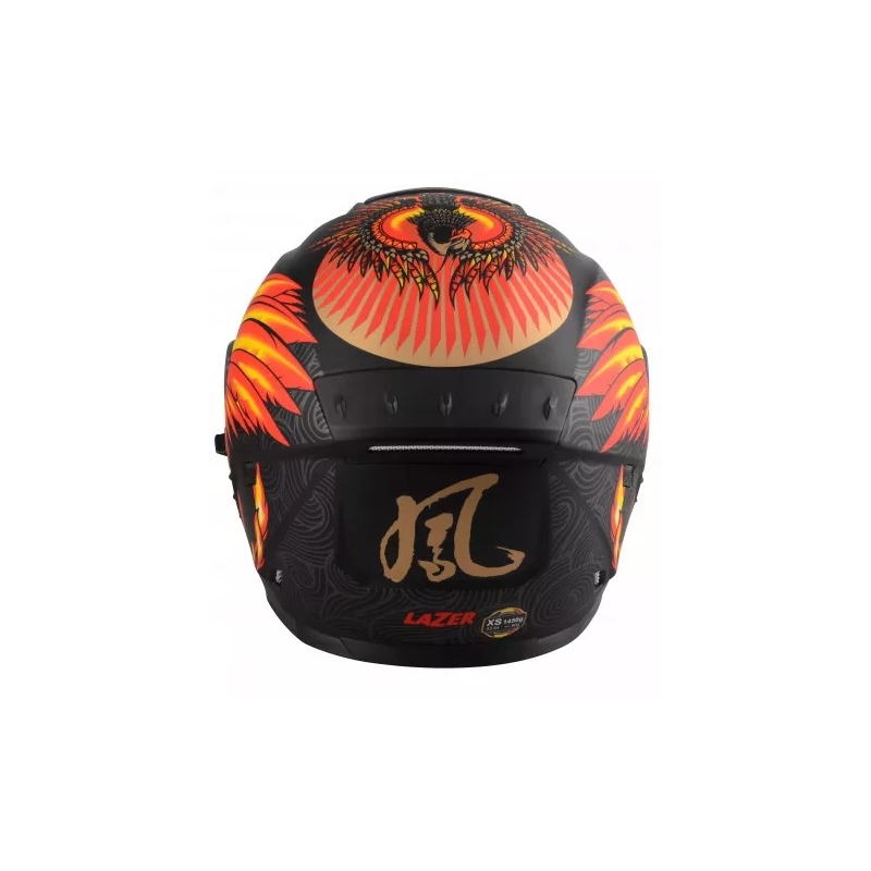 Integral Motorradhelm Lazer Rafale Evo Phoenix schwarz-grau-orange