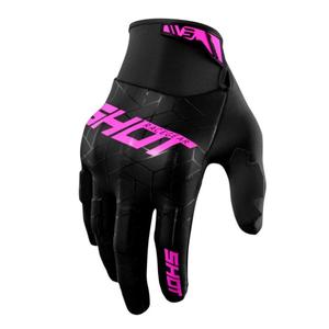 Motocross Handschuhe Shot Drift Spider schwarz und rosa Ausverkauf