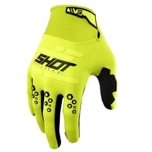 Motocross Handschuhe Shot Vision fluo gelb Ausverkauf výprodej