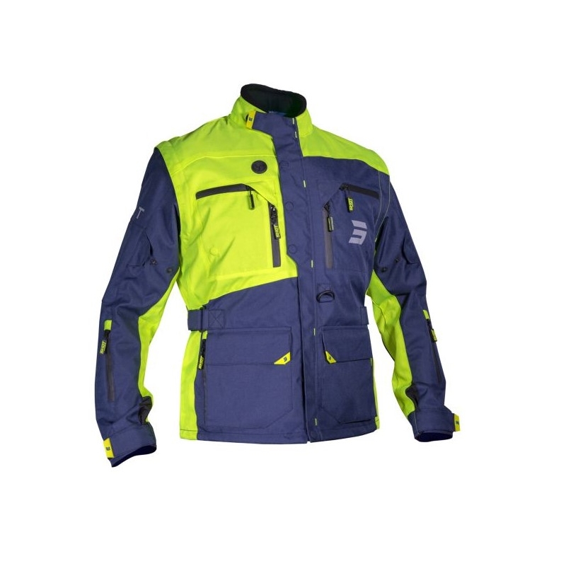 Shot Racetech blau-fluorgelbe Motorradjacke