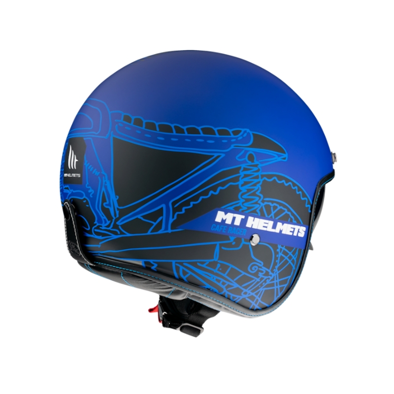 Offener Helm MT LeMans OF507SV LeMans 2 SV Cafe Racer blau - Klasse II