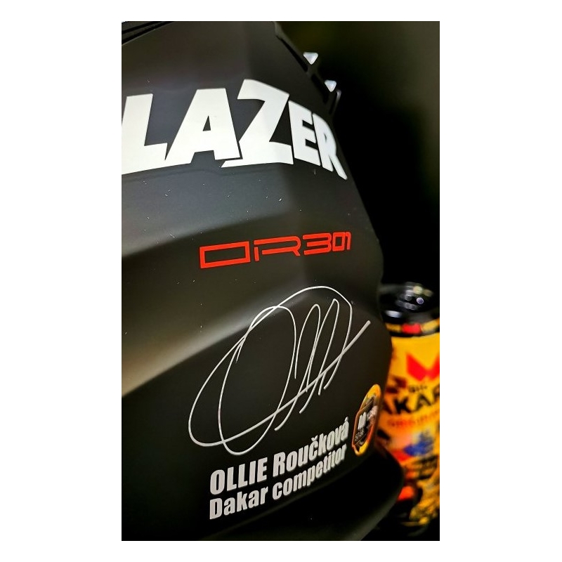 Lazer OR301 Shock Replica schwarz-gelb-weiß Motocross-Helm