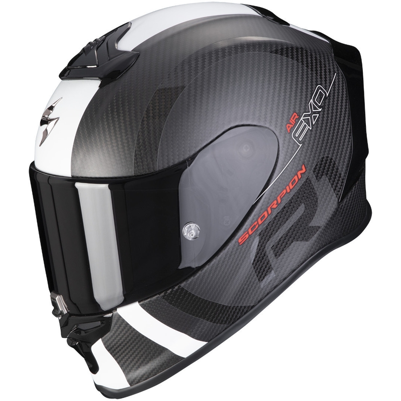 Integralhelm Scorpion EXO-R1 Carbon Air MG schwarz und weiß matt