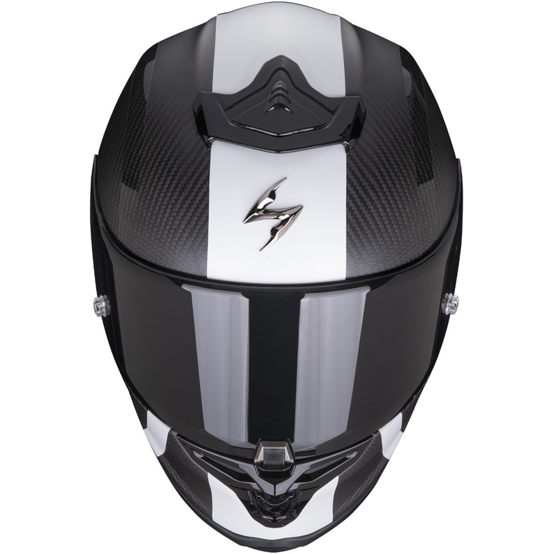 Integralhelm Scorpion EXO-R1 Carbon Air MG schwarz und weiß matt