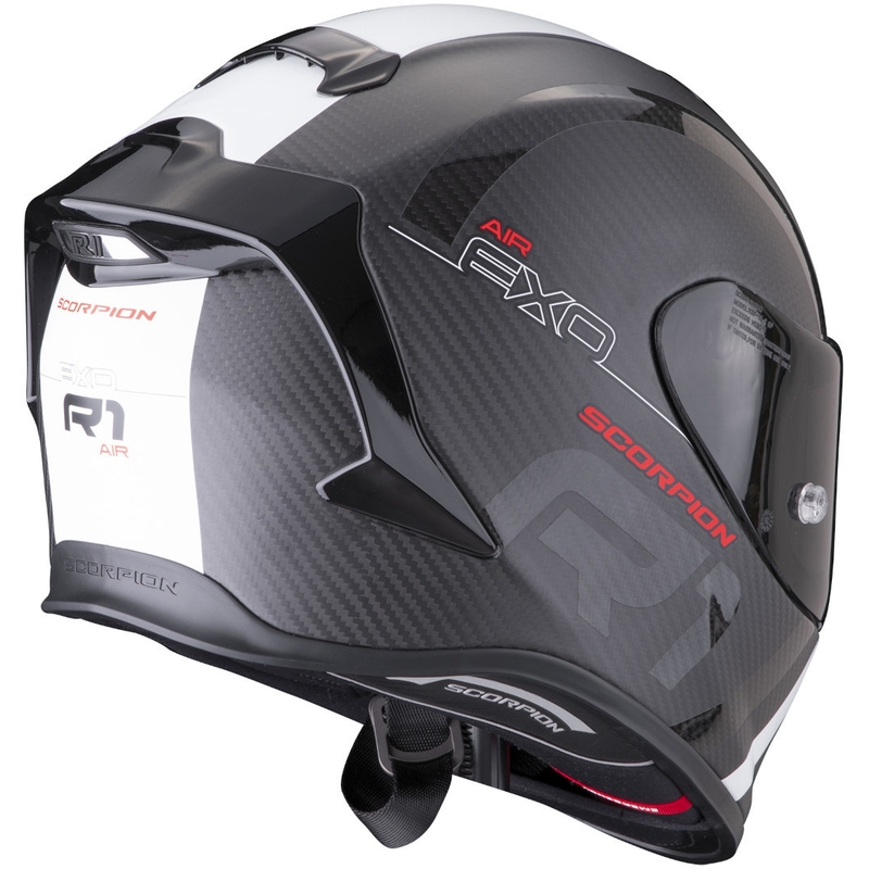 Integralhelm Scorpion EXO-R1 Carbon Air MG schwarz und weiß matt