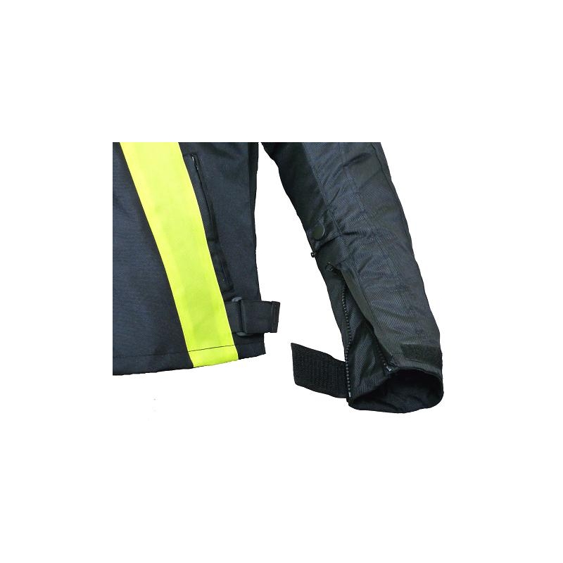 Motorradjacke RSA ST-01 schwarz-fluorgelb - II. Qualität