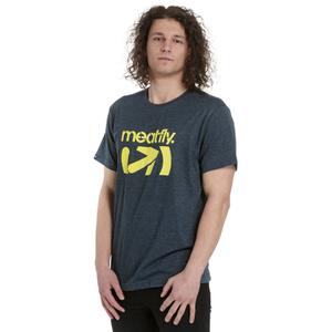 T-shirt Meatfly Podium dunkelblau Ausverkauf