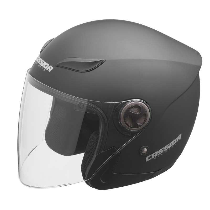 Cassida Reflex offener Motorradhelm schwarz matt