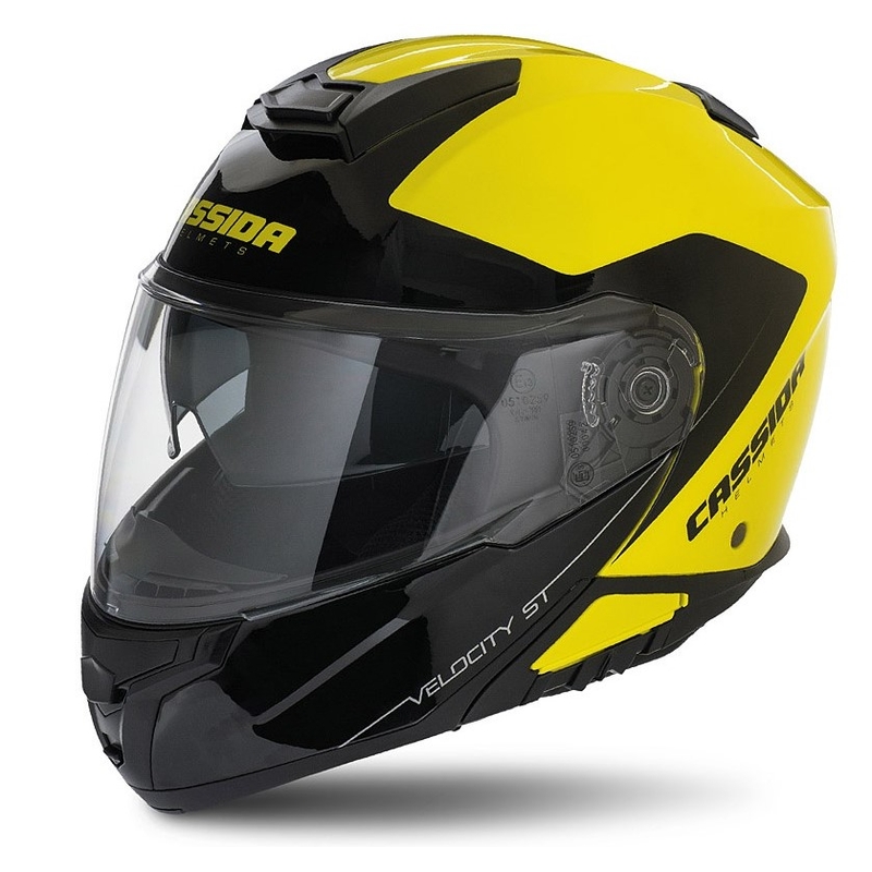 Cassida Velocity ST 2.1 schwarz-fluorgelber Kipphelm