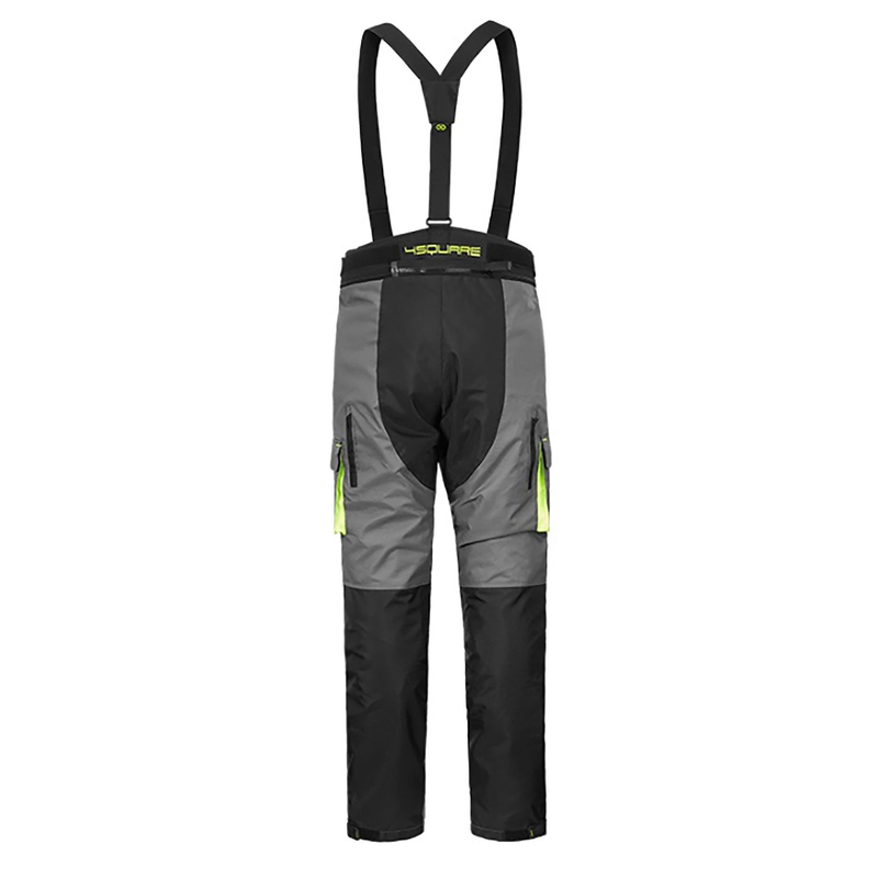 4SQUARE Discovery grau-fluorgelbe Motorradhose Ausverkauf