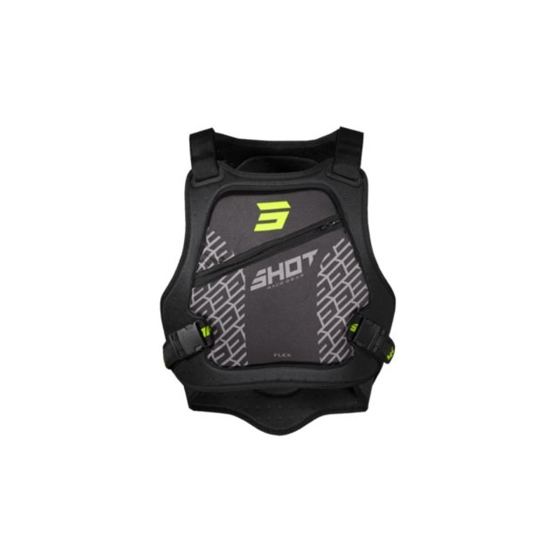 Schutzweste Shot Armor schwarz-fluo gelb